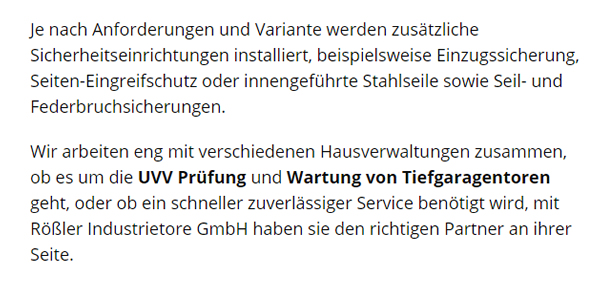 UVV-Prüfung & Wartung für 77784 Oberharmersbach